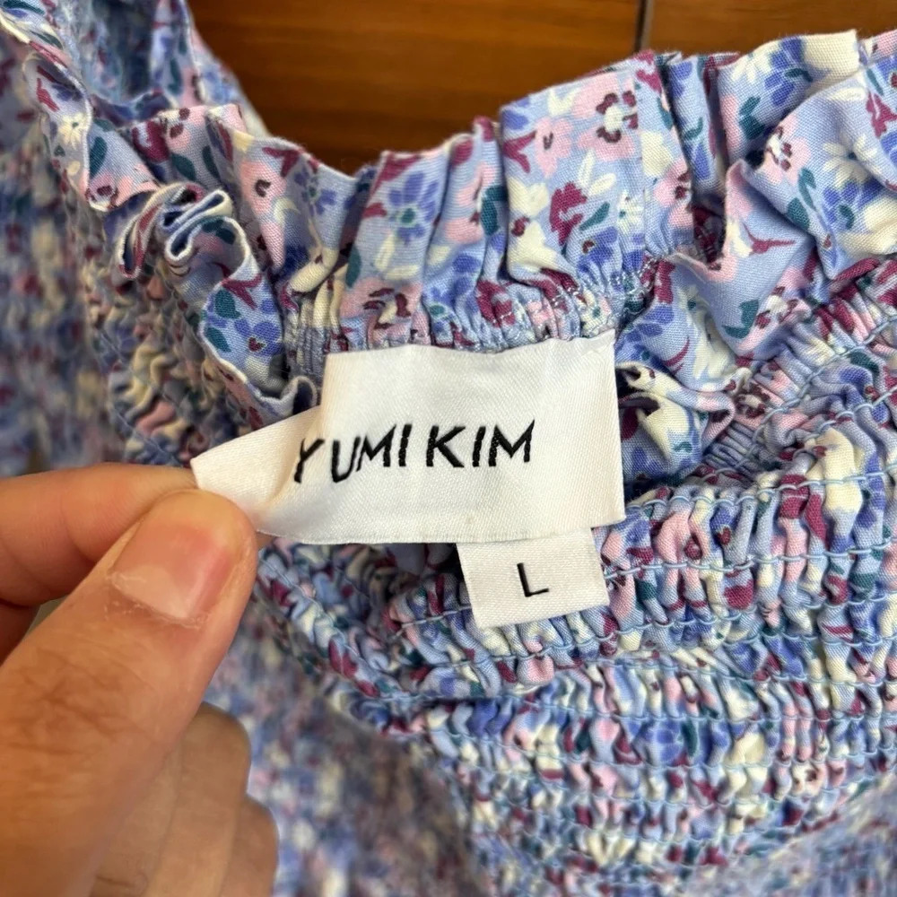 Yumi Kim Tessa Mini Dress in Angel Eyes in Blue, Size L
